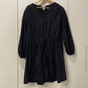 Back Button Down Mini Dress